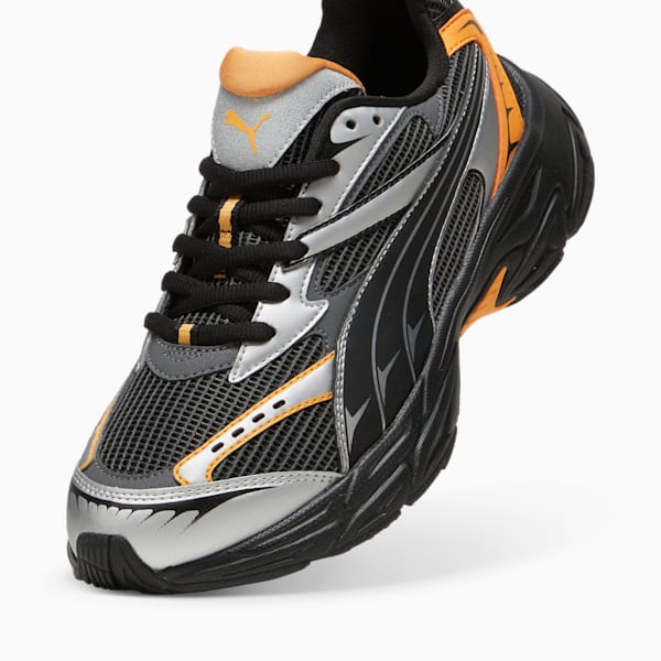 PUMA Morphic Athletic Sneakers, PUMA Black-Clementine, extralarge