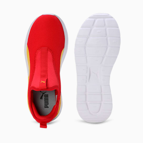 PUMA Anzarun Krick Slip-On Youth Shoes, PUMA Red-Pelé Yellow-PUMA White, extralarge-IND