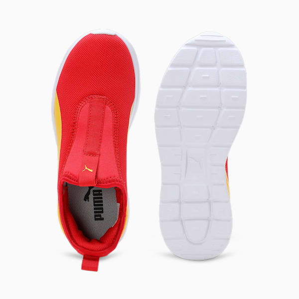Anzarun Krick Slip-On Kid's Shoes, PUMA Red-Pelé Yellow-PUMA White, extralarge-IND