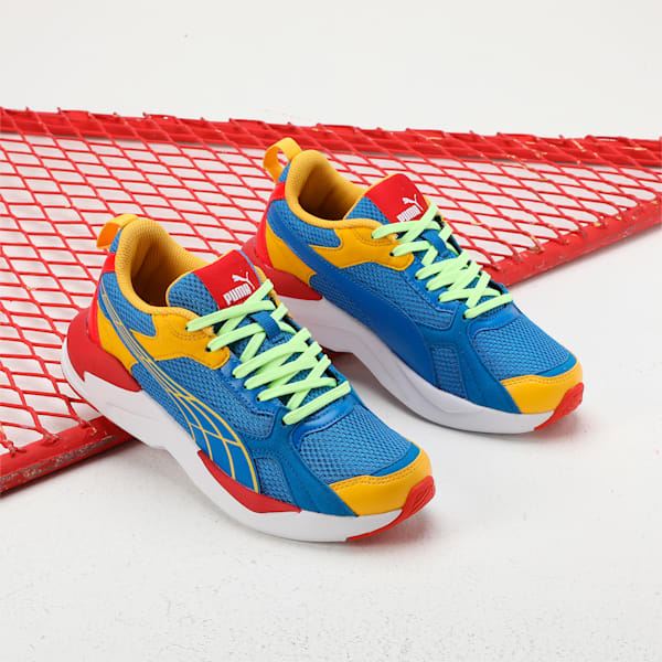 PUMA X-Ray Grilion Youth Sneakers, Victoria Blue-Yellow Sizzle-For All Time Red, extralarge-IND