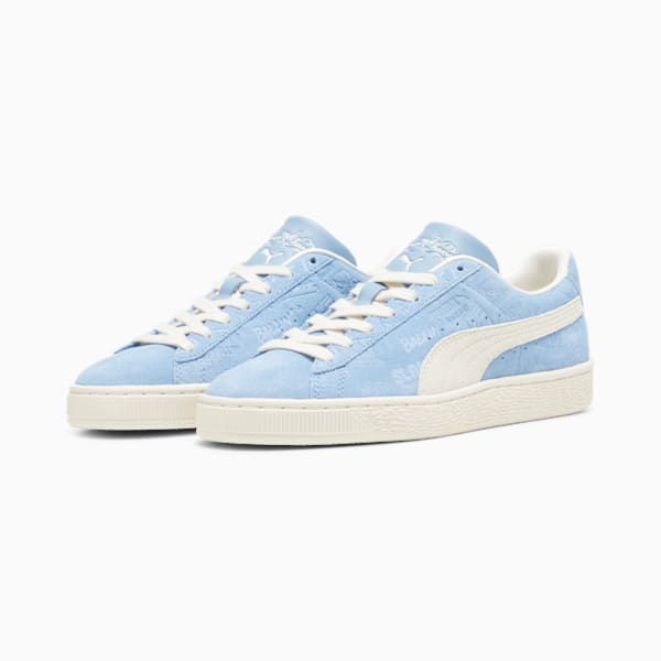 PUMA x SOPHIA CHANG Suede Classic Women's Sneakers, PUMA White-Zen Blue, extralarge