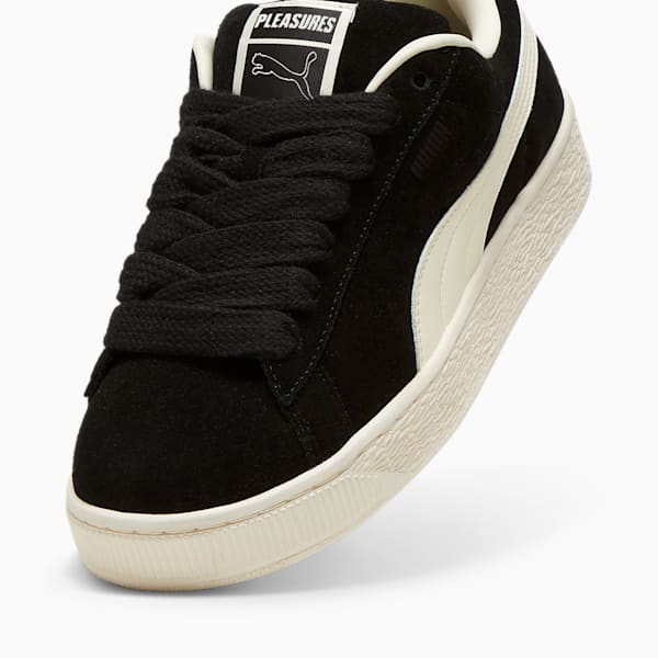 PUMA x PLEASURES Suede XL Unisex Sneakers, PUMA Black-Frosted Ivory, extralarge-AUS