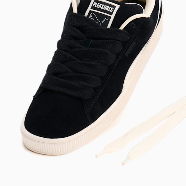 ユニセックス PUMA x PLEASURES スウェード XL スニーカー, PUMA Black-Frosted Ivory, extralarge-JPN