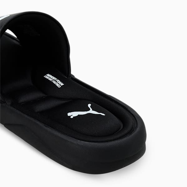 Royalcat Memory Foam Slides, Puma Black-Puma Black-Puma White, extralarge-IND