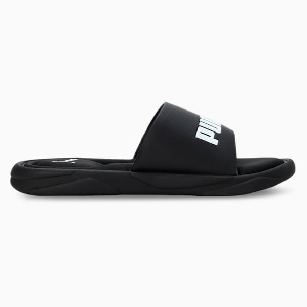Royalcat Memory Foam Slides, Puma Black-Puma Black-Puma White, extralarge-IND