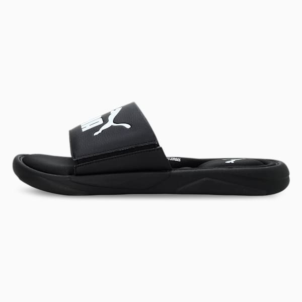 Royalcat Memory Foam Unisex Slides, Puma Black-Puma Black-Puma White, extralarge-IND