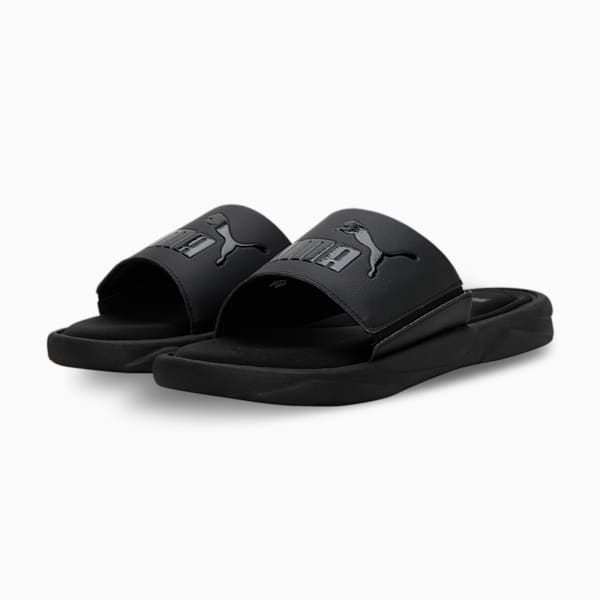 Royalcat Memory Foam Unisex Slides, Puma Black-Puma Black, extralarge-IND