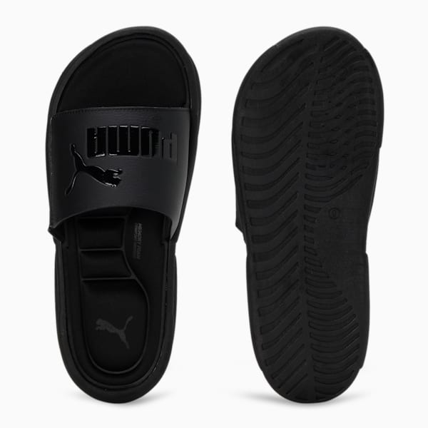 Royalcat Memory Foam Unisex Slides, Puma Black-Puma Black, extralarge-IND