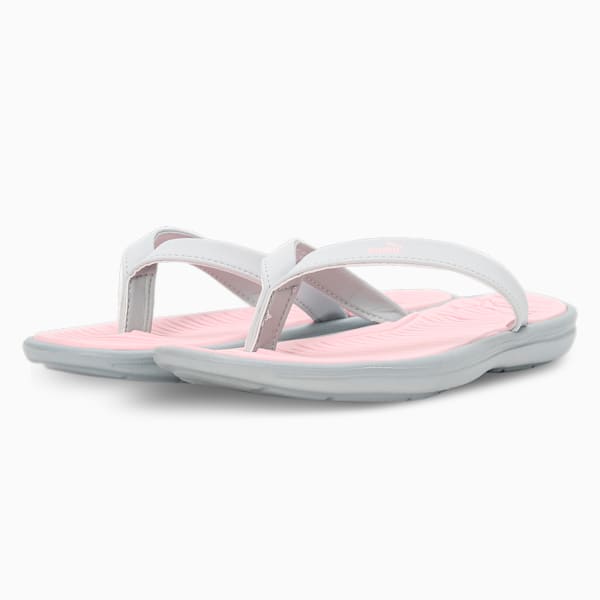 Daisy V2 Women's Flip-Flops, Pearl Pink-Platinum Gray, extralarge-IND