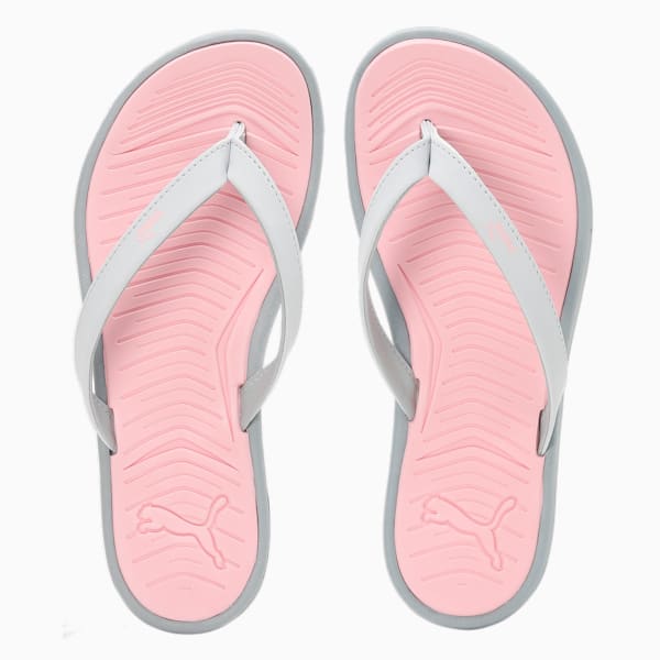 Daisy V2 Women's Flip-Flops, Pearl Pink-Platinum Gray, extralarge-IND