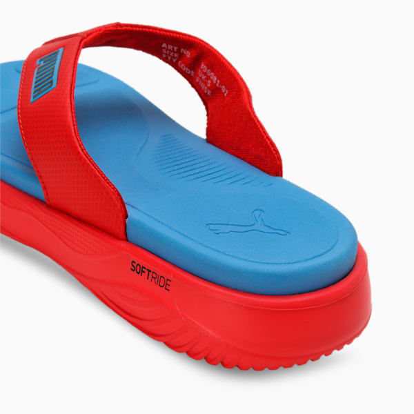 PUMA Softride Seave Youth Flip-Flops, For All Time Red-Regal Blue-Persian Blue, extralarge-IND