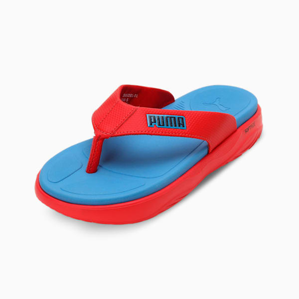 PUMA Softride Seave Youth Flip-Flops, For All Time Red-Regal Blue-Persian Blue, extralarge-IND