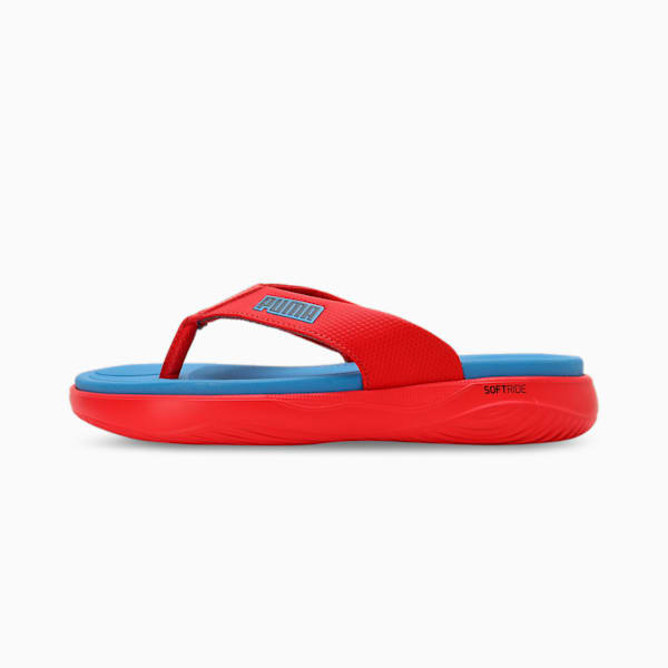 PUMA Softride Seave Youth Flip-Flops, For All Time Red-Regal Blue-Persian Blue, extralarge-IND