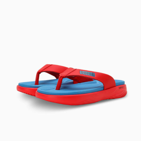 PUMA Softride Seave Youth Flip-Flops, For All Time Red-Regal Blue-Persian Blue, extralarge-IND