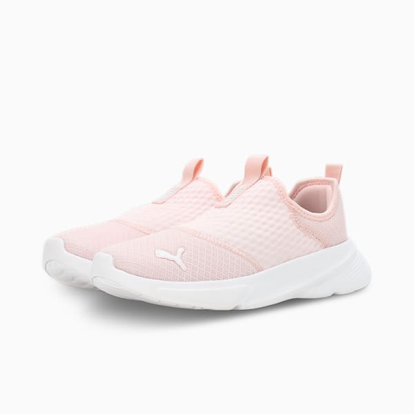 Melanite Slip-On Women's Shoes, Frosty Pink-PUMA White, extralarge-IND