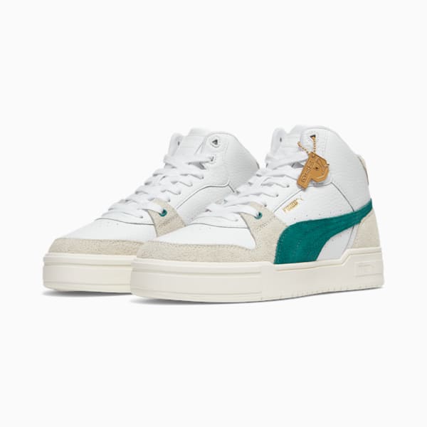 CA Pro NYC Men's Sneakers, PUMA White-Malachite-Dark Coal, extralarge