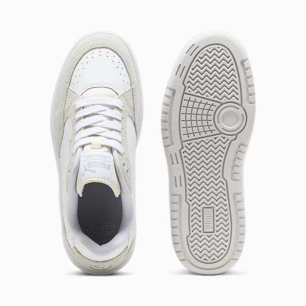 Doublecourt Soft VTG Women's Sneakers, PUMA White-Feather Gray, extralarge-IND