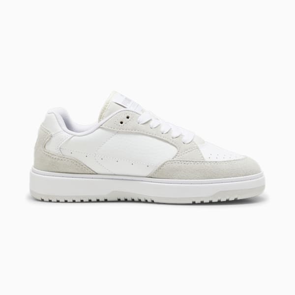 Doublecourt Soft VTG Women's Sneakers, PUMA White-Feather Gray, extralarge-IND