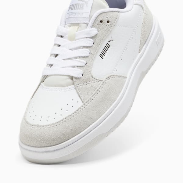 Doublecourt Soft VTG Women's Sneakers, PUMA White-Feather Gray, extralarge-IND