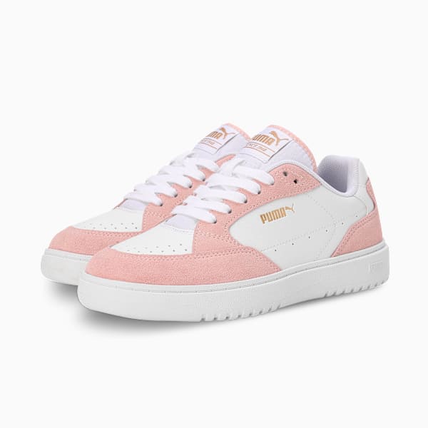 Doublecourt Soft VTG Women's Sneakers, PUMA White-Island Pink, extralarge-IND