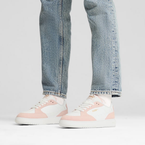 Doublecourt Soft VTG Women's Sneakers, PUMA White-Island Pink, extralarge-IND
