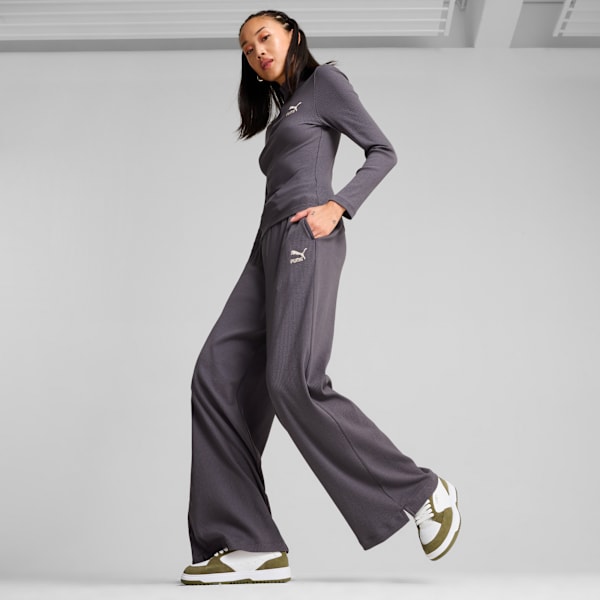 Doublecourt Soft VTG Women's Sneakers, PUMA White-PUMA Olive, extralarge-IND