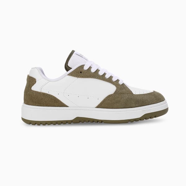 Doublecourt Soft VTG Women's Sneakers, PUMA White-PUMA Olive, extralarge-IND