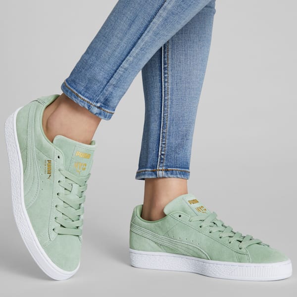 Puma teal sneakers