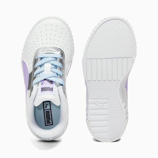 Cali Frozen Over Little Kids' Sneakers, PUMA White-Vivid Violet-Puma Silver, extralarge