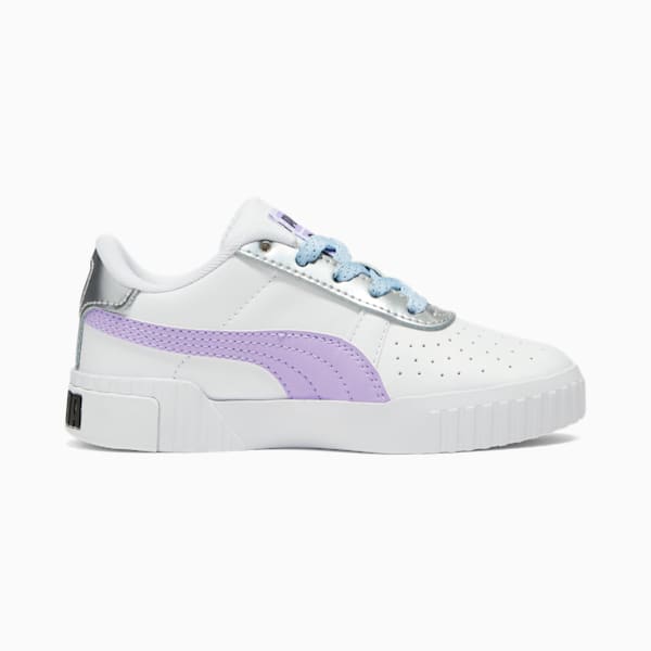 Cali Frozen Over Little Kids' Sneakers, PUMA White-Vivid Violet-Puma Silver, extralarge