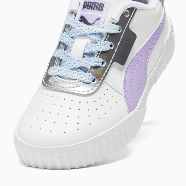 Cali Frozen Over Little Kids' Sneakers, PUMA White-Vivid Violet-Puma Silver, extralarge