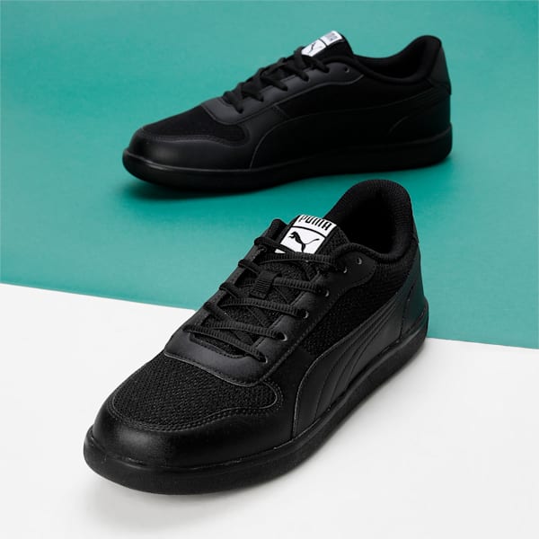 PUMA Punch Comfort Unisex Sneakers, Puma Black-Puma Black