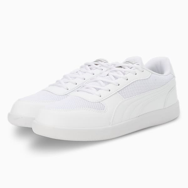 Puma Punch Comfort Unisex Sneakers, Puma White-Puma White