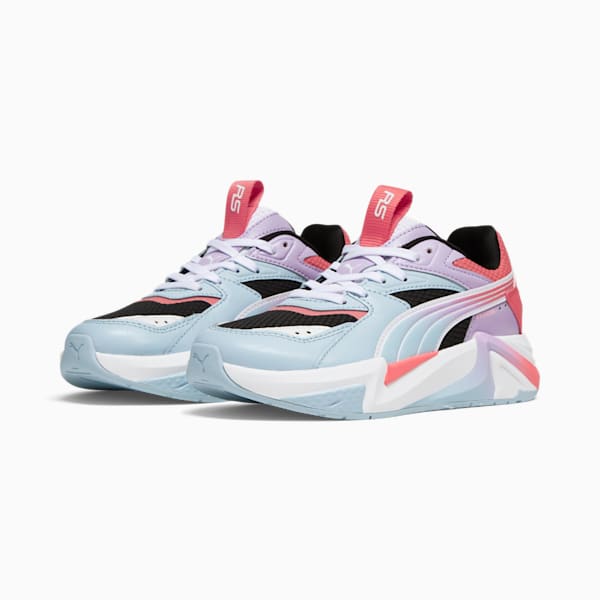 Tenis para niños grandes RS-PULSOID, Silver Sky-Vivid Violet-Electric Blush, extralarge