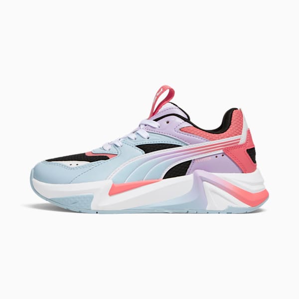 Tenis para niños grandes RS-PULSOID, Silver Sky-Vivid Violet-Electric Blush, extralarge