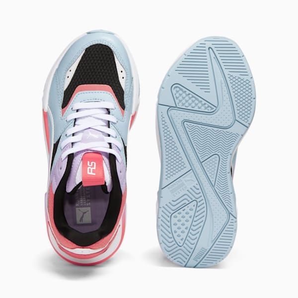 Tenis para niños grandes RS-PULSOID, Silver Sky-Vivid Violet-Electric Blush, extralarge