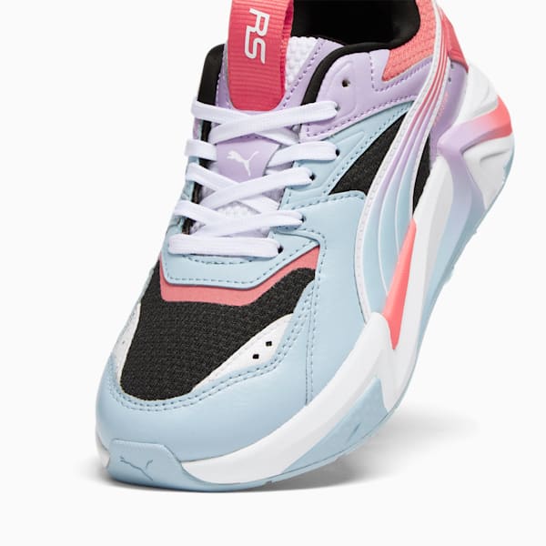 Tenis para niños grandes RS-PULSOID, Silver Sky-Vivid Violet-Electric Blush, extralarge