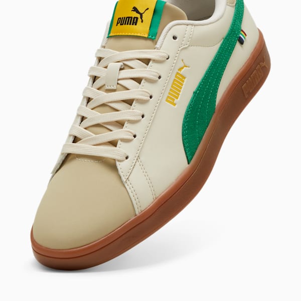 Sneakers PUMA Smash 3.0 Soccer24, homme, Alpine Snow-Archive Green-Yellow Sizzle, extralarge