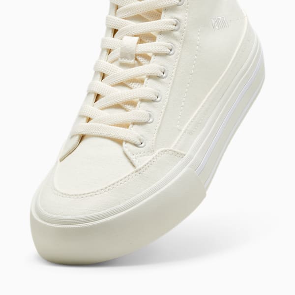 Court Classic Vulc Mid Men's Sneakers, Warm White-PUMA White, extralarge