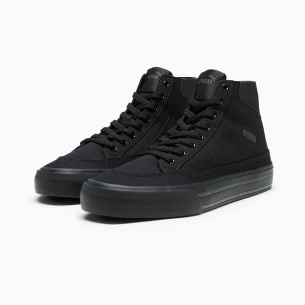 Tenis Court Classic Vulc Mid, PUMA Black-Shadow Gray, extralarge