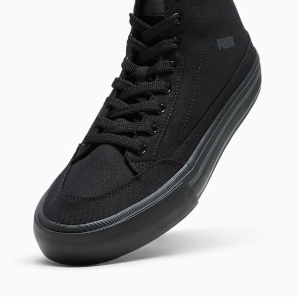 Court Classic Vulc Mid Men's Sneakers, PUMA Black-Shadow Gray, extralarge