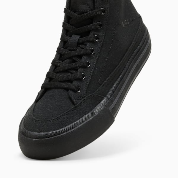 Court Classic Vulc Mid Unisex Sneakers, PUMA Black-Shadow Gray, extralarge