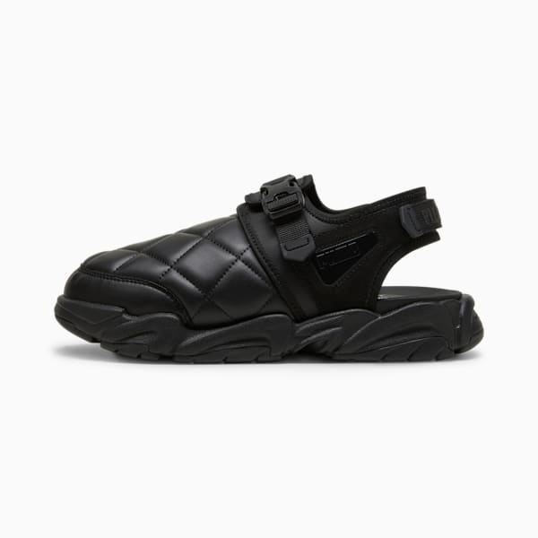 PUMA x PLEASURES TS-01 Quilt Men's Sandals, PUMA Black, extralarge