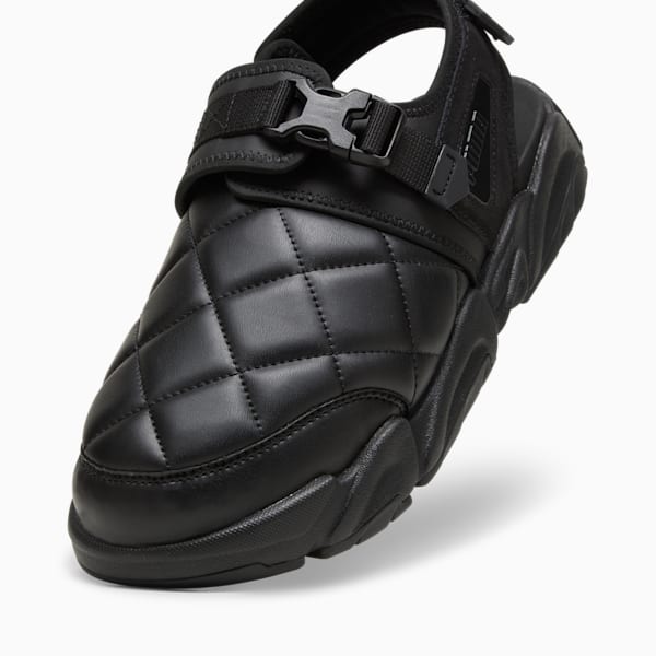 PUMA x PLEASURES TS-01 Quilt Men's Sandals, PUMA Black, extralarge