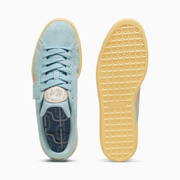 Sneakers PUMA x PALM TREE CREW Suede B, homme, Turquoise Surf-Vapor Gray, extralarge