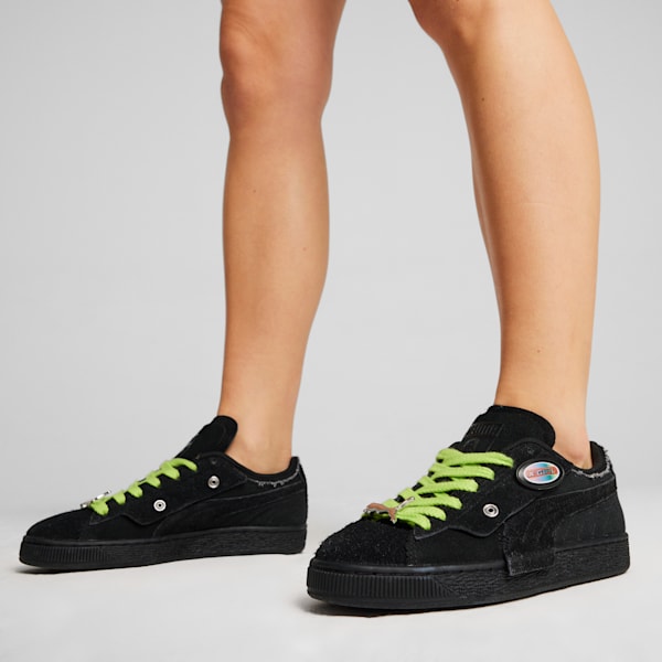 PUMA x X-GIRL Suede Women's Sneakers, PUMA Black-Ravish, extralarge