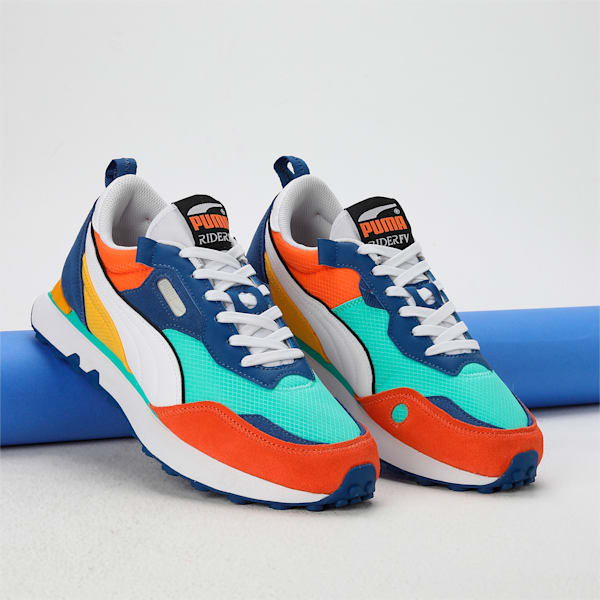 PUMA x HARRDY SANDHU Rider FV Unisex Sneakers, Clyde Royal-Biscay Green, extralarge-IND