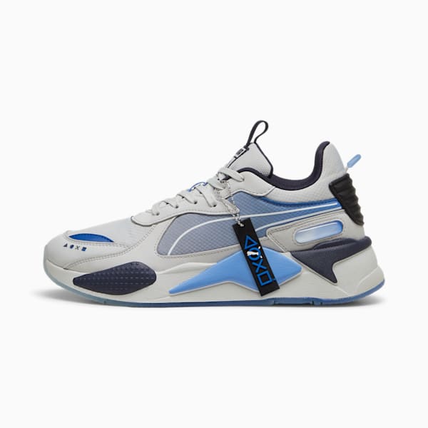 PUMA x PLAYSTATION® RS-X Men's Sneakers, Glacial Gray-Blue Skies, extralarge