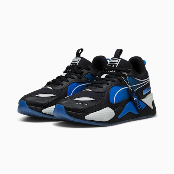 PUMA x PLAYSTATION® RS-X Men's Sneakers, PUMA Black-PUMA Team Royal, extralarge