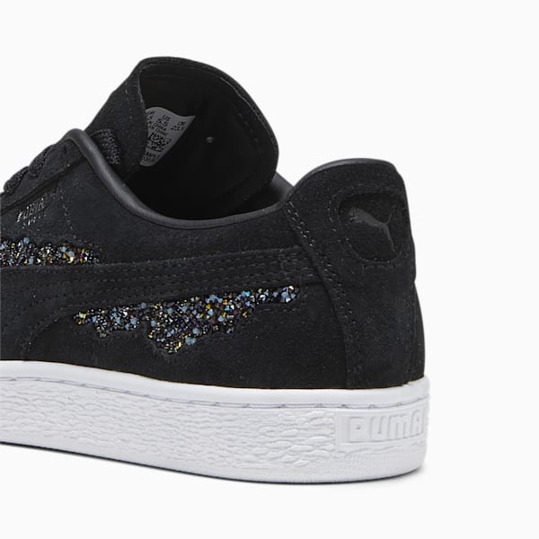 ウィメンズ PUMA WITH SWAROVSKI CRYSTALS スウェード スニーカー, PUMA Black, extralarge-JPN